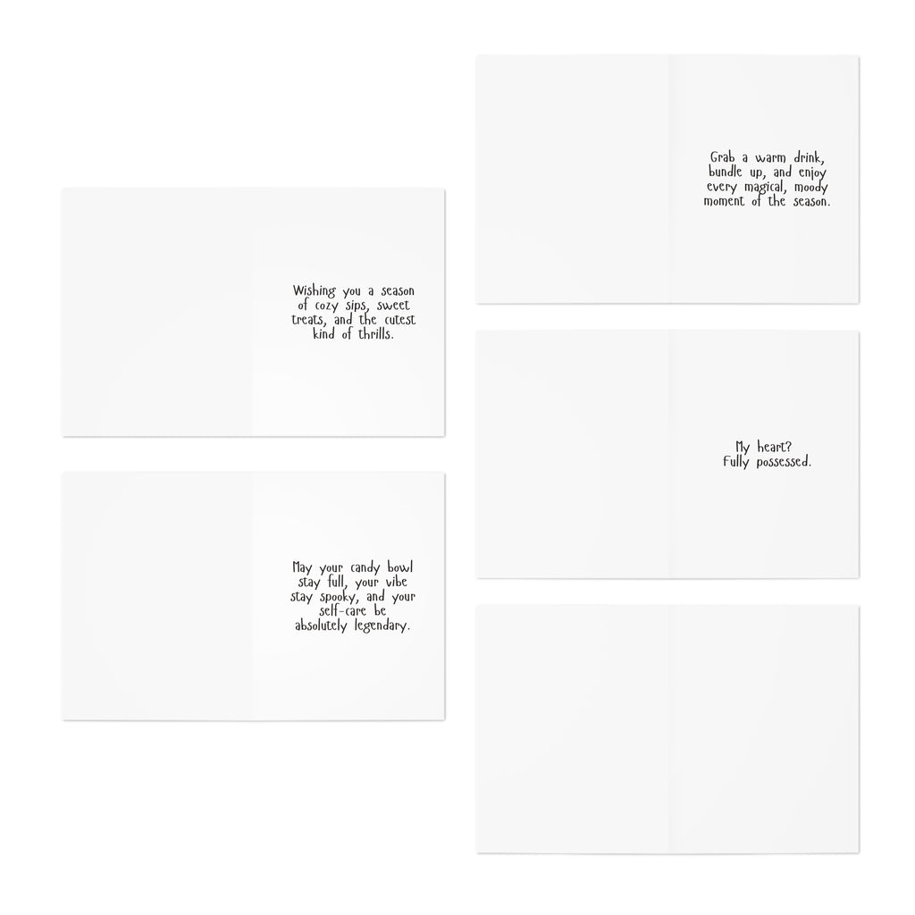 Dead Cute Ghost Greeting Cards, 5-Pack
