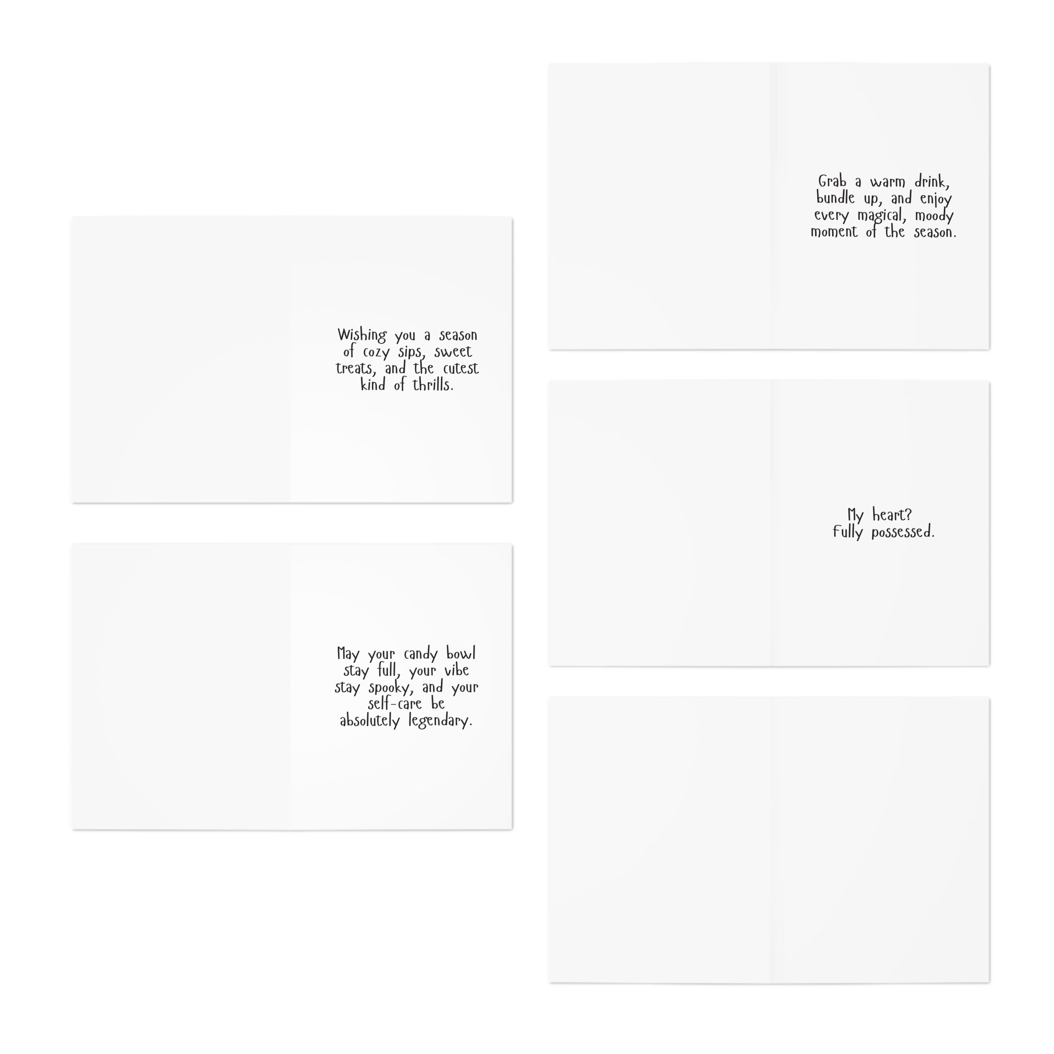 Dead Cute Ghost Greeting Cards, 5-Pack